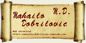 Mahailo Dobrilović vizit kartica
